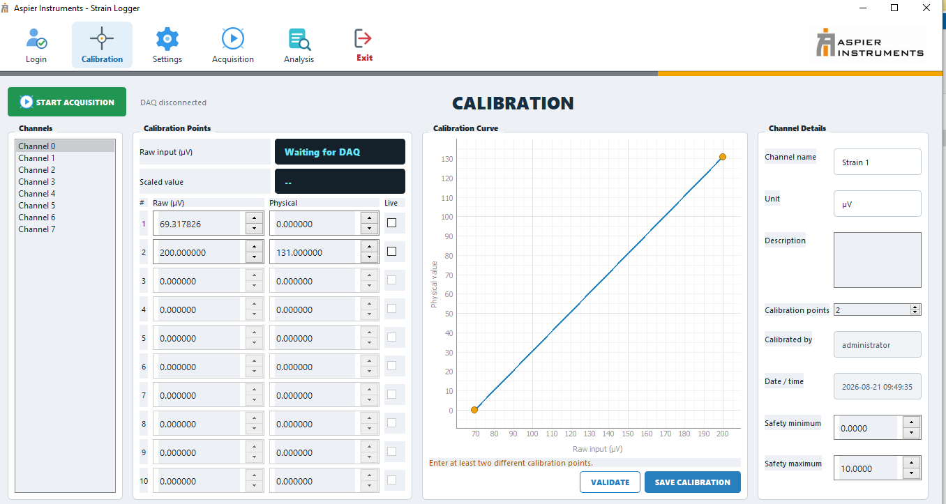 Digital calibration and system modernization interface